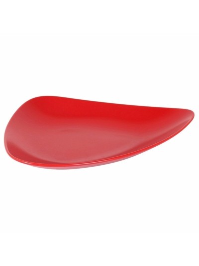 Plato Llano Inde Rojo 31 x 25 x 4 cm (6 Unidades)