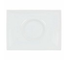 Plato Llano Inde Gourmet Porcelana Blanco 29,5 x 22 x 3 cm (6 Unidades)