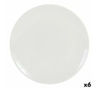Flat Plate La Mediterránea GR39659 Stoneware Ivory (6 Units) (26 cm)