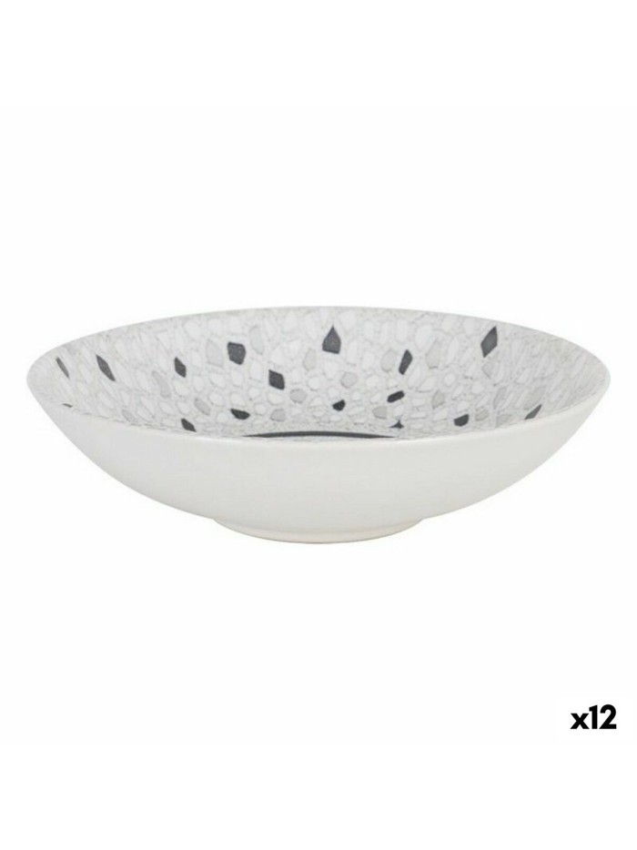 Deep Plate La Mediterránea Barroc Porcelain (12 Units) (ø 21 x 5,3 cm)