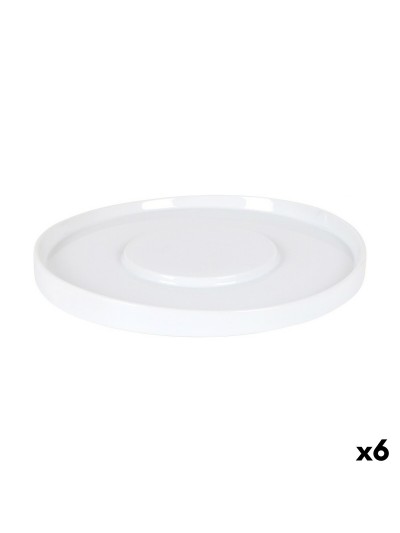 Assiette plate Inde Blanc (6 Unités)