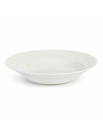 Pasta Dish La Mediterránea Bari Stoneware White (6 Units)