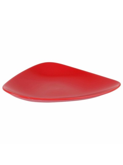 Plato para Postre Rojo Cerámica 24 x 18 x 3 cm (6 Unidades)