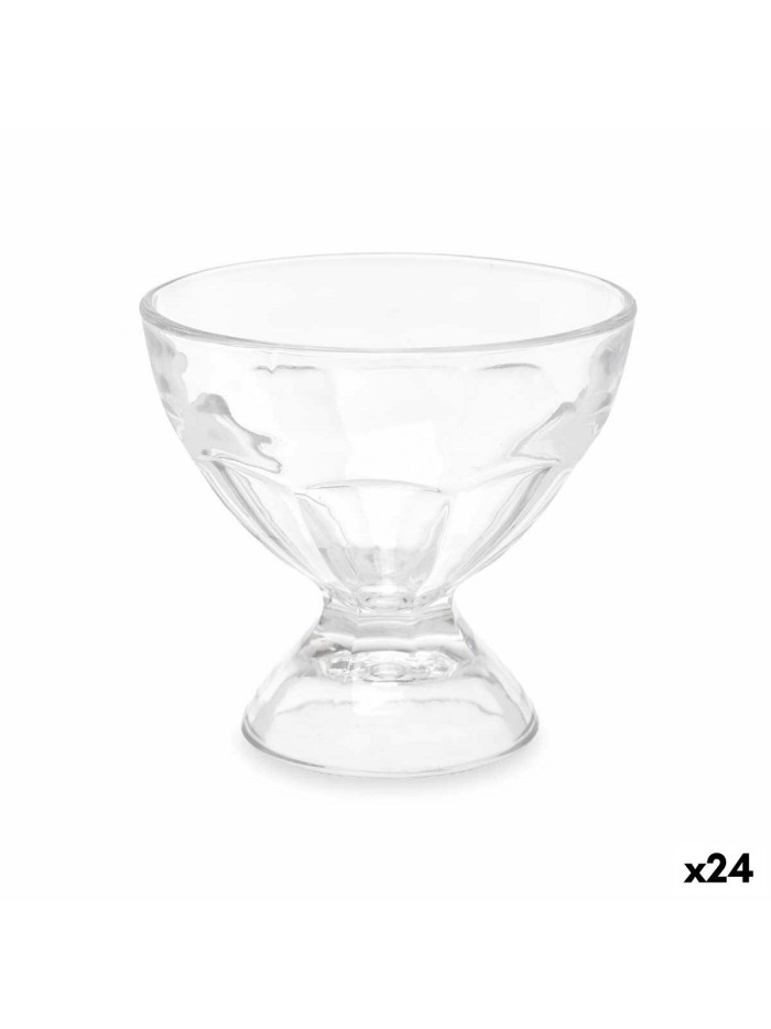 Coupe de glaces et de milkshakes 280 ml Transparent verre (24 Unités)