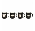 Juego de Tazas SD Toys Universo DC Negro (4 Piezas)