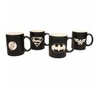 Set of Mugs SD Toys Universo DC Black (4 Pieces)