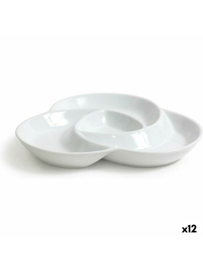 Bandeja de Aperitivos Poppy 25 x 25 x 3,4 cm (12 Unidades)