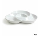 Bandeja de Aperitivos Poppy 25 x 25 x 3,4 cm (12 Unidades)