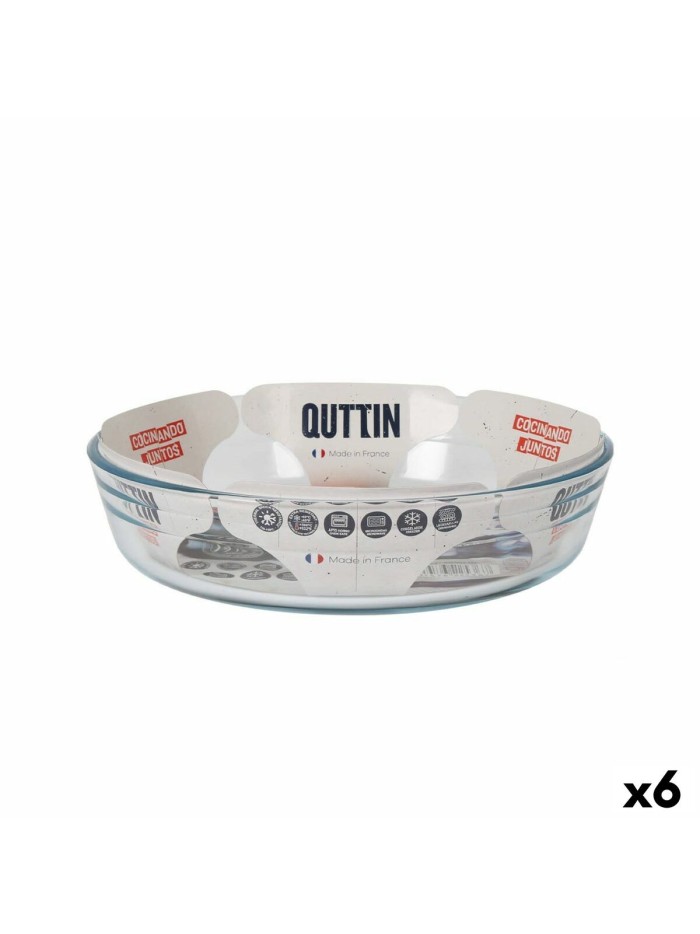 Oven Dish Quttin   Glass 1,7 L ø 23 x 5,3 cm (6 Units)
