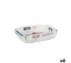 Oven Dish Quttin   Glass Rectangular 950 ml 22,8 x 14,9 x 4,5 cm (6 Units)