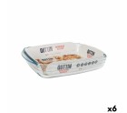 Oven Dish Quttin   Glass Rectangular 1,9 L 28 x 19,9 x 5 cm (6 Units)
