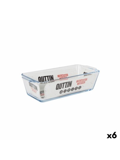 Oven Dish Quttin   Glass Rectangular 825 ml 23,1 x 10 x 6,1 cm (6 Units)