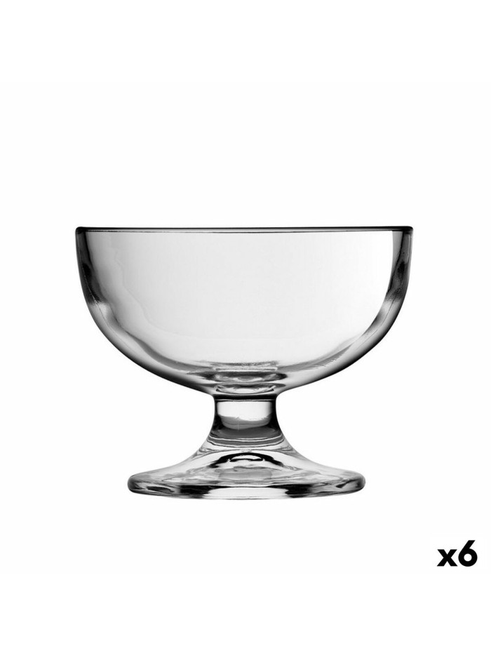 Ice Cream and Milk Shake Glass Crisal Primavera 280 ml (6 Units)