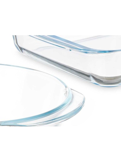 Jeux de plateaux Transparent Verre Borosilicaté 800 ml 1,8 L (6 Unités)