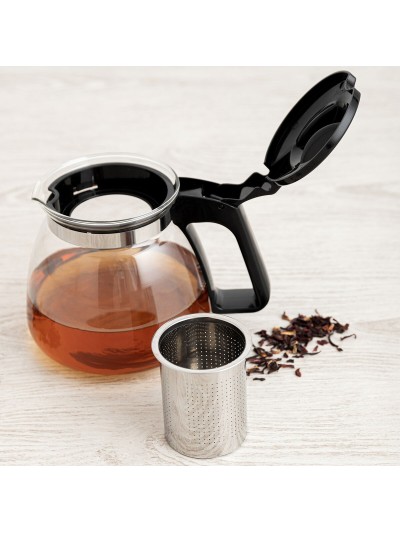 Teapot Quid Serenia Transparent Glass Stainless steel 900 ml