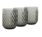 Set of glasses Home ESPRIT Grey Crystal 240 ml (6 Units)