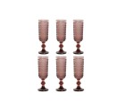 Set of cups Home ESPRIT Pink Crystal 150 ml (6 Units)
