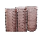 Set de Copas Home ESPRIT Rosa Cristal 150 ml (6 Unidades)
