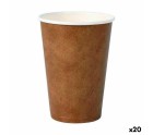Set de Verres Algon Produits à usage unique Carton papier kraft 20 Pièces 220 ml (20 Unités)