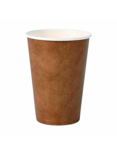 Set of glasses Algon Disposable Cardboard kraft paper 20 Pieces 220 ml (20 Units)