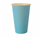 Set of glasses Algon Disposable Cardboard Blue 10 Pieces 350 ml (20 Units)