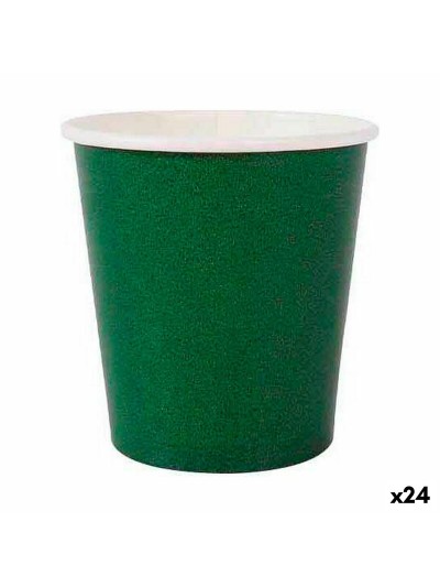 Set de Vasos Algon Desechables Cartón Verde 20 Piezas 120 ml (24 Unidades)