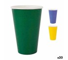 Set de Vasos Algon Desechables Cartón Multicolor 10 Piezas 350 ml (20 Unidades)