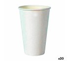 Set de Verres Algon Produits à usage unique Carton 330 ml Blanc 10 Pièces (20 Unités)