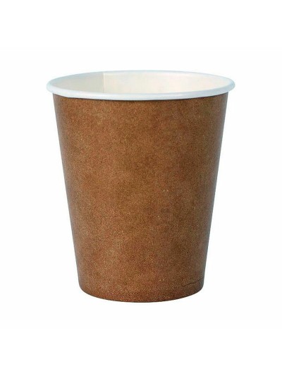 Set of glasses Algon Disposable Cardboard kraft paper 30 Pieces 250 ml (20 Units)