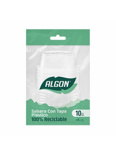 Lot de bols réutilisables Algon Sauces 10 Pièces Plastique 45 ml (36 Unités)