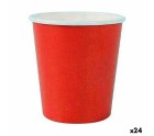Set de Vasos Algon Desechables Cartón Rojo 20 Piezas 120 ml (24 Unidades)