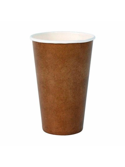 Set de Vasos Algon Desechables Cartón papel kraft 35 Piezas 350 ml (20 Unidades)