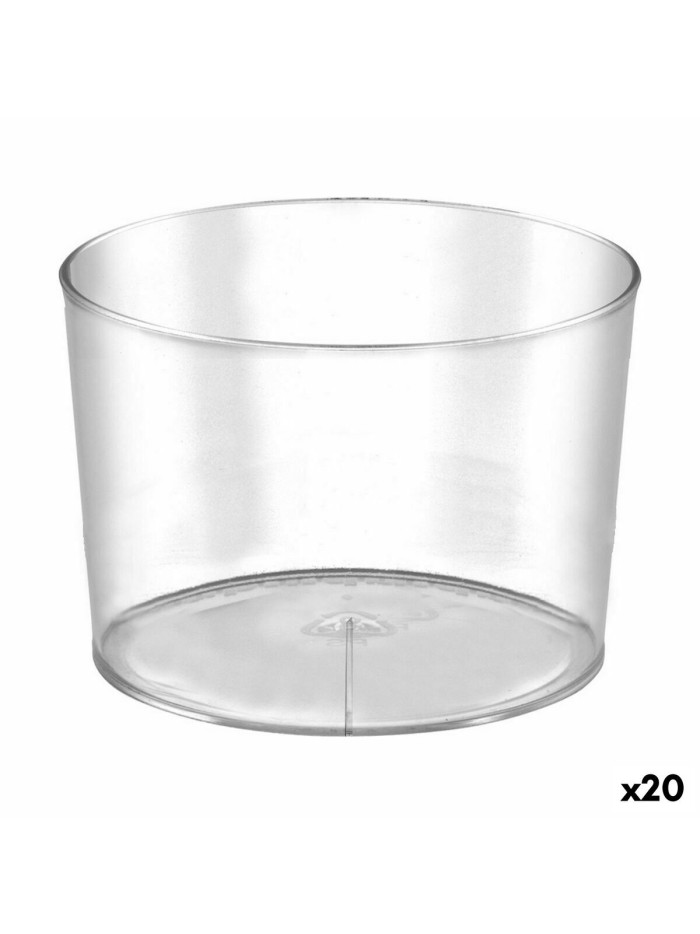 Set de vasos reutilizables Algon 230 ml Plástico 12 Piezas (20 Unidades)