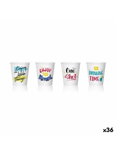 Set de Vasos de Chupito Algon Desechables Cartón 20 Piezas 50 ml (36 Unidades)