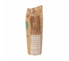 Set of glasses Algon Disposable Cardboard kraft paper 45 Pieces 220 ml (20 Units)