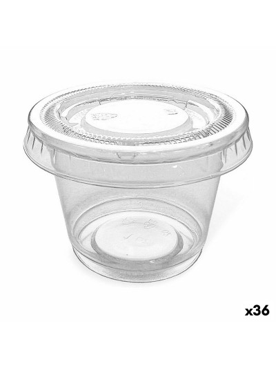 Set of reusable bowls Algon Sauces 10 Pieces Plastic 30 ml (36 Units)