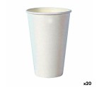 Set de Vasos Algon Desechables Cartón Blanco 35 Piezas 350 ml (20 Unidades)