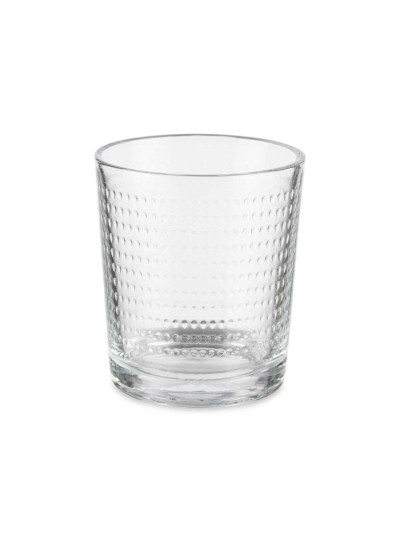 Set of glasses Points Transparent Glass 265 ml (8 Units)