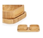 Appetizer Set Brown Bamboo (12 Units)