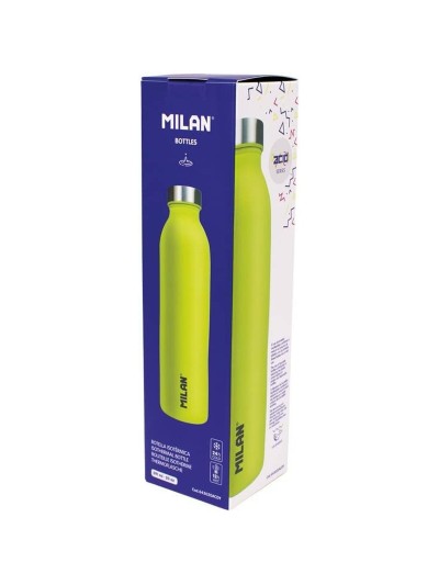 Botella Térmica Milan Serie Acid Amarillo Acero Inoxidable 591 ml