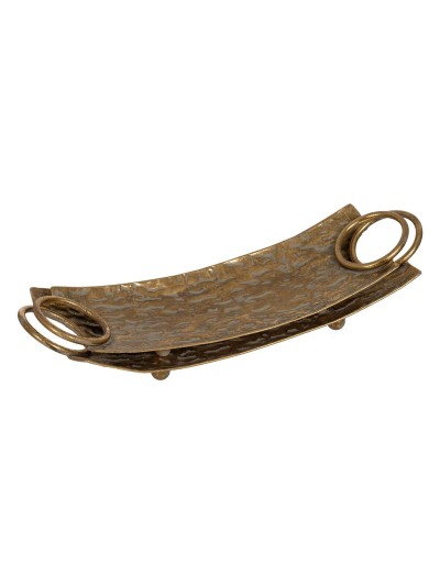 Bandeja de Aperitivos Dorado Hierro 51 x 16 x 9 cm (2 Unidades)