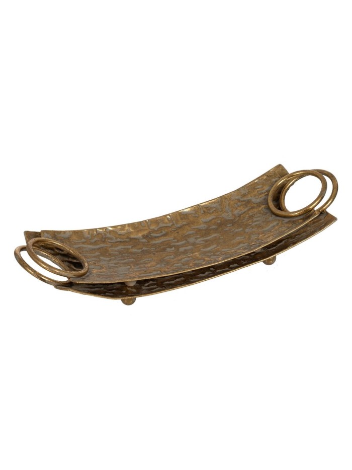 Snack tray Golden Iron 51 x 16 x 9 cm (2 Units)