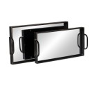 Bandeja de Aperitivos Negro Hierro 55,5 x 29 x 9 cm (2 Unidades)