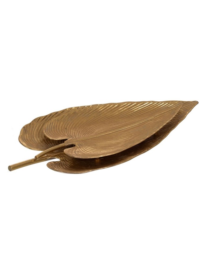Snack tray Golden Iron Sheets 72,5 x 36,5 x 5 cm (2 Units)