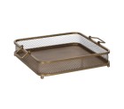 Bandeja de Aperitivos Dorado Hierro 40 x 40 x 10 cm