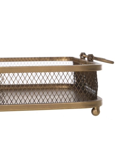 Plateau apéritif Doré Fer 40 x 40 x 10 cm