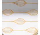 Snack tray Golden PVC Crystal 42 x 42 x 4,2 cm (2 Units)