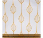 Bandeja de Aperitivos Dorado PVC Cristal 45 x 31 x 4,2 cm (2 Unidades)