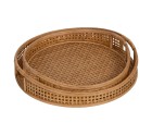 Tray Natural Bamboo 44,5 x 44,5 x 8,5 cm (2 Units)