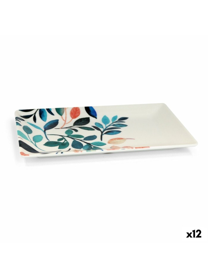 Plateau La Mediterránea Alba Mélamine 25 x 15 x 2 cm (12 Unités)